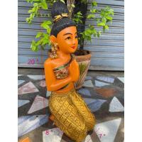 ราคา ตุ๊กตาไม้ นางไหว้ นั่ง 20 นิ้ว แกะสลัก ประดับกระจกสี สวมชุดไทยโจงกระเบน ตุ๊กตานาง ไหว้ สวัสดี (11302035592)