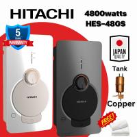 ราคา Shower Heater Hitachi 4,800watts Hes-48GS เครื่องทำน้ำอุ่นฮิตาชิ 4,800วัตต์ รุ่นHes-48GS หัวฝักบัวกับสายฝักบัวสีเดียวกัน (14492536117)