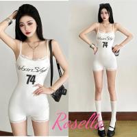 ราคา Rosella✨ชุดจั๊มสูทขาสั้นลายลูกไม้สีขาวสำหรับเด็กผู้หญิงน่ารักๆ (29434244486)