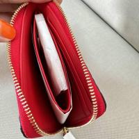 ราคา MCM Curved Zip Wallet in Webbing Visetos Cognac (24138518133)