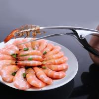 ราคา ที่แกะเปลือกกุ้งสแตนเลส Stainless steel shrimp peelerใช้งานแกะได้ทั้งกุ้งสด, กุ้งสุก, กั้ง,หมดกังวลเรื่องเล็บหักเล็บหัก (9479513237)