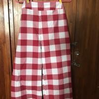ราคา กางเกงขายาวลายสก็อตสีแดง (6009256396)