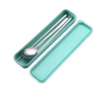 ราคา ۞☏┇กล่องใส่ช้อนส้อมแบบพกพาสำหรับผู้ใหญ่ 304 ส้อมสแตนเลสและ ช้อนกล่องเก็บตะเกียบนักเรียนเกาหลีน่ารักกล่องตะเกียบ (7890242013)