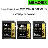 ราคา Lexar Professional SDXC 2000x UHS-II V90 ความจุ 64GB , 128GB, 256GB (Read 300MB/s Write 260MB/s) (40252701771)