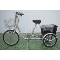 ราคา จักรยานสามล้อญี่ปุ่น - ล้อ 20 / 16 นิ้ว - มีเกียร์ - สีเงิน [จักรยานมือสอง] (22024730605)