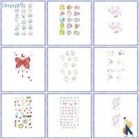ราคา Qinyuz9 Face Tattoo, Face Decal ผีเสื้อแต่งหน้าสติกเกอร์,หวานสักชั่วคราวยาวนาน INS สไตล์ Tattoo สติกเกอร์ผู้หญิง (27819609824)