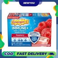 ราคา วิตามินซี แบบผง Emergen-C Immune+ Triple Action Support , 1000Mg Vitamin C รสราสเบอรี่ 30ซอง (24407230594)