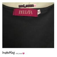 ราคา ✅พร้อมส่ง สินค้าใหม่ซักเก็บ งานป้าย Bellita เสื้อคอเหลี่ยมสีดำ SizeMสภาพดีมากไม่มีตำหนิ (22218866238)