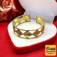 ราคา กำไลซีทองเหลืองโบราณลายข้าวหลามตัด ฟรีไซส์ ปรับขนาดได้ตามต้องการ งานทองเหลืองแท้ งานดิบไม่ได้ชุบ ทองเหลืองโบราณ (41951688849)