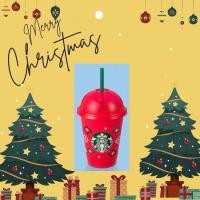 ราคา New Starbuck Christmas Reusable Cupแท้limited แก้วรียูสสตาร์บัคคริสต์มาส (24201510926)