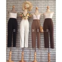 ราคา กางเกงขายาวตีเกร็ดหน้า ผ้าโรเชฟ s (7140812306)