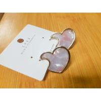 ราคา ต่างหูหัวใจสีชมพูหินอ่อน เก๋ๆๆ (21528466526)