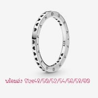 ราคา (ของแท้100%)Pandora silver ring แหวนโลโก้ (27663988330)