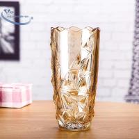 ราคา แจกันดอกไม้ แจกันแก้วสีทอง 20ซม (41813503130)