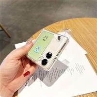 ราคา เคสโทรศัพท์มือถือแบบใส ฝาพับ กันกระแทก สไตล์เกาหลี หรูหรา สําหรับ OPPO Find N2 Flip findn2 Flip Find N2 Flip N3 Flip N3Flip (24873913946)