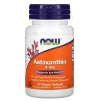 ราคา Now Foods Astaxanthin 4 mg 60 capsule นาวฟู้ดส์ อาหารเสริม (28705157299)