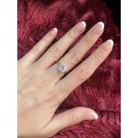 ราคา แหวนเพชรชู2กะรัต เทียบแท้ เงินแท้ (5444904065)