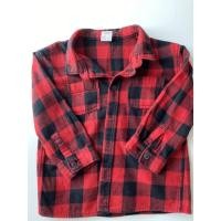 ราคา เสื้อเชิ้ตลายสก๊อตแขนยาว สีแดง H&M size 12-18 m ของแท้ มือสอง (4551933021)