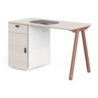 ราคา WS - Single Desk โต๊ะสำนักงานเวิร์คสเตชั่น โต๊ะทำงานตู้ตัวไอ รุ่น Petra Series (26418245080)