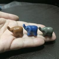 ราคา ช้างนำโชค ช้างจิ๋ว ช้างมงคล สัตว์มงคล เสริมดวง โชคลาภ เซรามิค จิ๋ว 3 ตัว ขนาด 1 ซม. Elephant Jewelry lucky (8517597988)