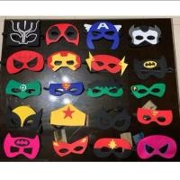 ราคา ซีรีส์ฮาโลวีน Superhero Party Felt Mask Maskara DCMarvel Lookalike Superman Spider (26842332035)