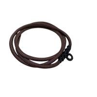 ราคา P93 สร้อยคอห้อยพระเชือกถัก สีน้ำตาลถักดำ หนา 3 มิล 1 ห่วง (43709696761)