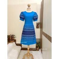 ราคา เดรสผ้าไทย ชุดผ้าไทย ชุดคุณครู (12899498620)