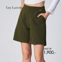 ราคา Guy Laroche woman's work pants King suiting กางเกงทำงานผู้หญิง ขาสั้น สีเขียวทหาร GAGZDR (23863514684)