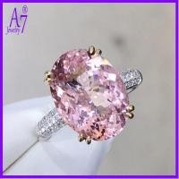 ราคา 925 เงินโอ้อวดบุคลิกภาพรูปไข่สี่กรงเล็บ Moissanite เปิดแหวน RXW514 (41418117594)