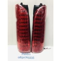 ราคา ไฟท้ายแต่ง รถตู้ โตโยต้าcommuter ลายวาเลนติ โคม led ปี 2005- 2018( สีแดง) (12307945291)