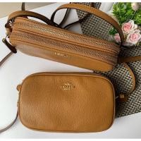 ราคา Coach pouch สะพาย 2 ซิป สีน้ำตาล หายาก พร้อมส่งใหม่แท้100% (28361632548)