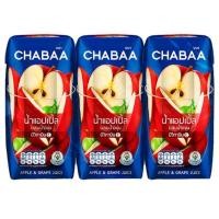 ราคา ชบา น้ำแอปเปิ้ลผสมองุ่น 40% 180 มล. 1 แพ็ค 6 กล่อง (23476392645)