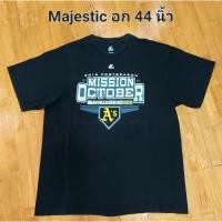 ราคา เสื้อยืดคอกลม Majestic อก 44 นิ้ว (27441533633)