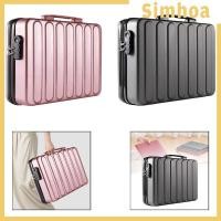 ราคา [SIMHOA] กระเป๋าเอกสาร ที่เก็บเอกสาร พร้อมถุงเก็บแฟ้มล็อค แบบพกพา สําหรับเอกสารสําคัญของการ์ด แฟ้มใบรับรอง (27843228431)