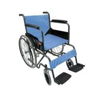 ราคา Triple รถเข็นผู้ป่วย ล้อ 24 นิ้ว ไม่มีเบรคมือ รุ่น CA907 - สีน้ำเงินเส้นตรง (179842492)