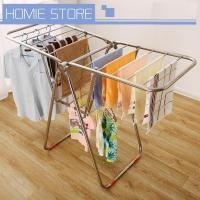 ราคา ราวตากผ้า ราวตากผ้าสแตนเลส พับเก็บได้ ราวตากผ้าคุณภาพดี ทนทาน ราวเอนกประสงค์ ปรับได้หลายระดับ ใช้งานสะดวก (5515605317)