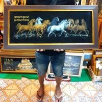 ราคา กรอบรูป ม้า ม้ามงคล ม้า8ตัว ม้าแปดเซียน รูปม้ามงคล ภาพม้า ภาพม้ามงคลเรียกทรัพย์ รูปม้าปรับฮวงจุ้ย รูปม้ามงคลติดผนัง เสริ (20893686817)