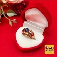 ราคา แหวนนากฝังพลอยสีแซฟไฟร์ ใส่ได้ทุกโอกาส นากชุบ ใส่ได้ในชีวิตประจำวัน แหวนแฟชั่น โรสโกลด์ งานสวยพร้อมส่ง (29550011860)