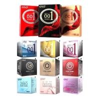 ราคา OLO Thin 001 10pcs series condoms ถุงยางอนามัย ถุงยาง (10ชิ้น/1กล่อง) แบบบาง บาง 0.01 มิล freesize 50-54mm (19591346731)