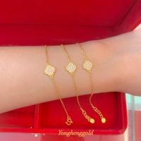 ราคา สร้อยข้อมือทองครึ่งสลึง Yonghenggold โซ่ซีดีจี้ลงยา ทองคำเยาวราชแท้96.5% (6778179097)