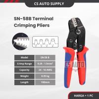 ราคา SN58-B Terminal CRIMPING คีม Wire Stripper Crimp Connector Plier สาย Wring Crimper Ferrule CRIMPING คีม (57750648330)