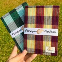 ราคา สมุดโน้ตแฮนเมด สมุดโน้ตปกผ้าขาวม้า (1943063602)