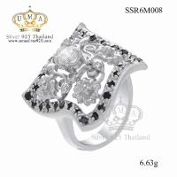 ราคา แหวนเพชร ประดับ เพชรCZ แหวนดอกไม้ฉลุโปร่ง ฝังเพชรแบบจิกไข่ปลา สวย เก๋ และมีสไตล์ ดูสวยงามมีดีเทลมากยิ่งขึ้น แสดงถึงรส... (5146656919)