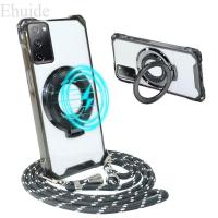 ราคา Samsung Galaxy S25 S24 Plus S22 S23 Ultra S20 S21 FE A55 A15 Armor Strap Case Crossbody Lanyard กันกระแทกแม่เหล็กฝาครอบ (27872317353)