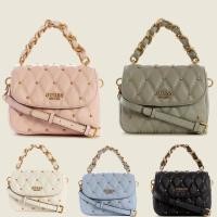 ราคา Guess กระเป๋าสะพายไหล่ กระเป๋าถือ แบบถัก ประดับเพชร แต่งสายโซ่ แฟชั่นสําหรับสตรี 2023 (26459381221)