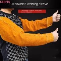 ราคา ปลอกแขนเชื่อม เก็บ,หนัง หนังวัว ความร้อนเปลวไฟทนหนังเชื่อมแขนทํางาน, ต่อต้าน-น้ําร้อนลวก ป้องกันแขนสวมทน หนังวัว หนังยามแขน (42251741571)