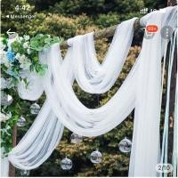 ราคา ผ้าโปร่งคริสตัลออแกนซ่า ยาว 5 เมตร สําหรับตกแต่งฉากหลัง เก้าอี้งานแต่งงาน งานเลี้ยงวันเกิด พร้อมส่ง (41900545943)