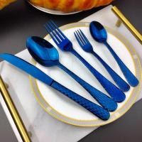 ราคา Twin Fish ชุดช้อนส้อมสแตนเลสสีน้ำเงิน5 ชิ้น เกรดคุณภาพไม่ขึ้นสนิม รหัส16BL (3509683140)
