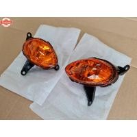 ราคา ไฟเลี้ยวหน้า Fino รุ่นแรก ฟีโน่รุ่นเก่า ฝาส้ม 1 คู่ ซ้าย+ขวา พร้อมขั้ว+หลอด ฟีโน่ Fino 2007 ไฟเลี้ยวฟีโน่ (44313335151)