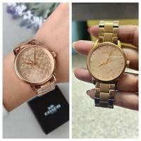 ราคา นาฬิกา COACH 14503407 WOMEN’S ROSE GOLD DELANCEY WATCH SIGNATURE (28662873623)